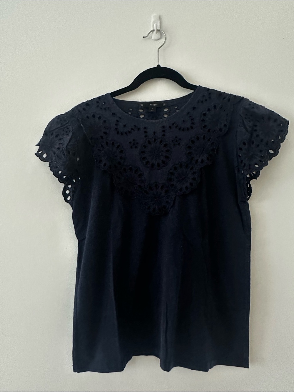 J Crew Lace Detail Tee